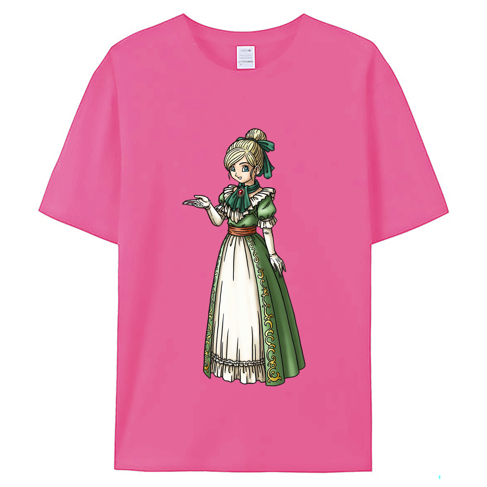 （画像用） ドラゴンクエスト Doragon Kuesuto Dragon Quest レディースカジュアルプリントTシャツ（綿100％）